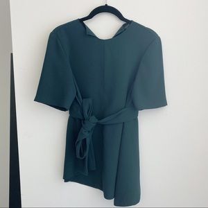 Zara Forest Green Blouse